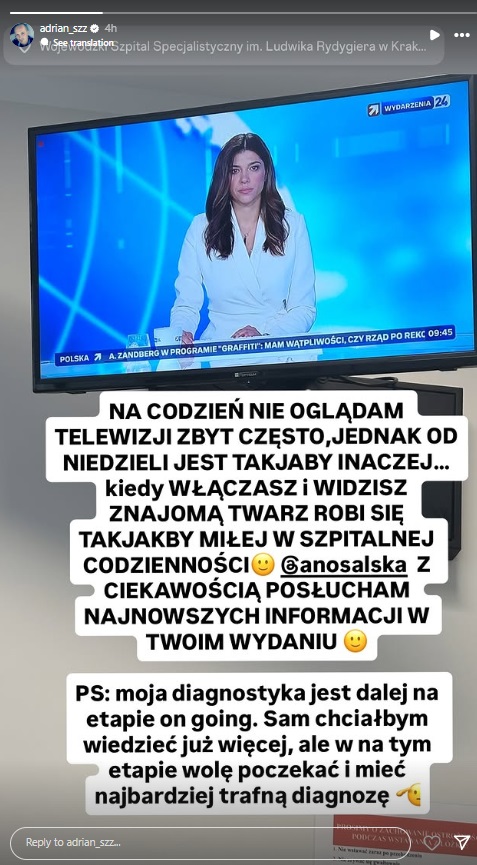 Adrian ze ślubu od pierwszego wejrzenia na Instagramie