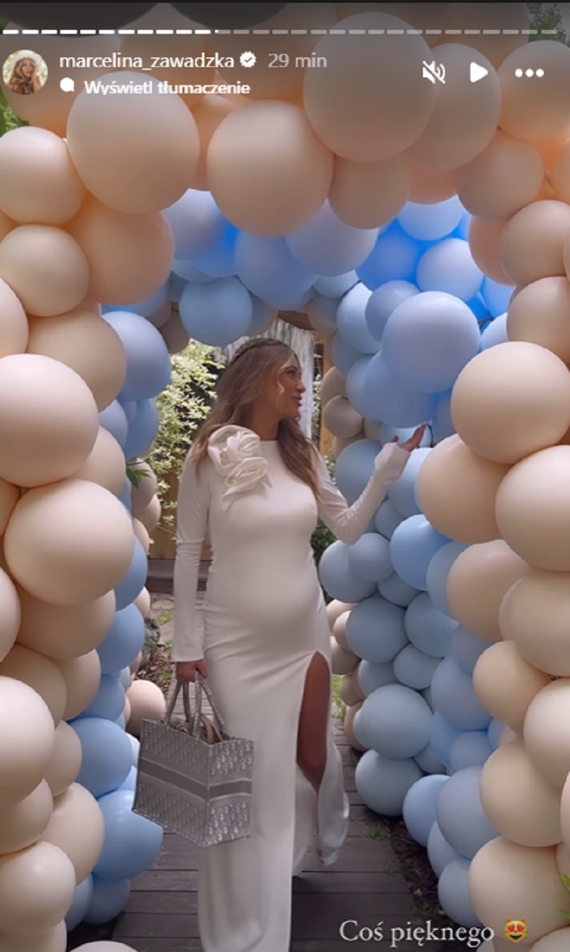 Marcelina Zawadzka na baby shower